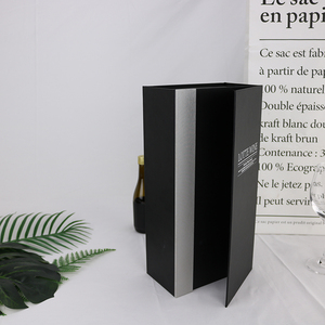 Fait à la main <span class=keywords><strong>cadeau</strong></span> emballage bouteille simple pas cher carton carton boîte à vin rouge - Product Image 4
