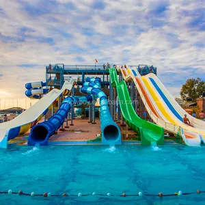 Parc d'attractions aquatique en spirale extrême, offre spéciale!, diapositives d'eau