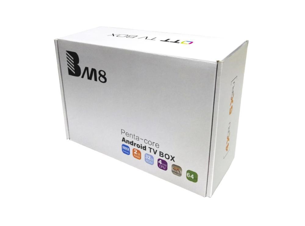 2017 más reciente Android 6.0 Tv Box Bm8 S905x Tv Box 2 gb 32 gb 2.4 ghz 5 ghz Dual Wifi Bt4.0 Kodi 17.0 ott tv box