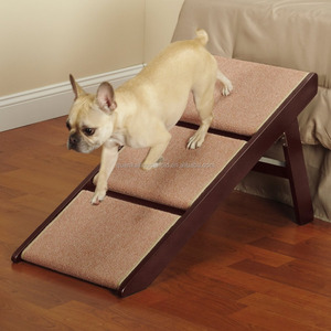 Bamboo 3-<strong>Step</strong> Pet <strong>Stool</strong> Dog Ramp <strong>Steps</strong> - Product Image 2