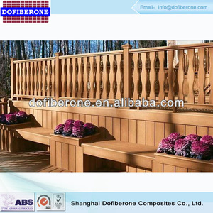 Không thấm nước woodgrain WPC hàng rào <span class=keywords><strong>decking</strong></span> mịn Technics với bền keo chất liệu cho công viên ứng dụng - Product Image 6