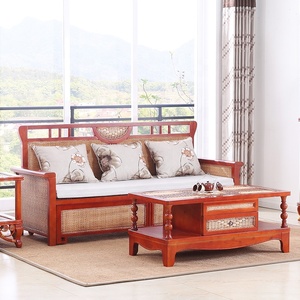 Tôi Hình Dạng Mía Gỗ <span class=keywords><strong>Sofa</strong></span> Cum Giường Bảng Và Góc Bảng Đồ Nội Thất Phòng Khách Bộ - Product Image 4