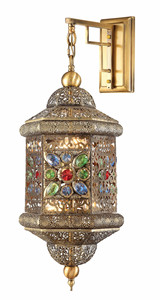 Arabische Laterne Schmiedeeisen-Beleuchtung Kristall-Dekoration Restaurant-Projekt Pendelleuchte - Product Image 3
