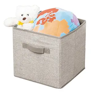 大型玩具储物手提袋儿童盒刺绣可折叠儿童储物篮储物盒
