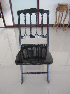 2018 nueva madera sillas de boda banquete comedor plegable gladiador globo sillón silla hecha en China - Product Image 3