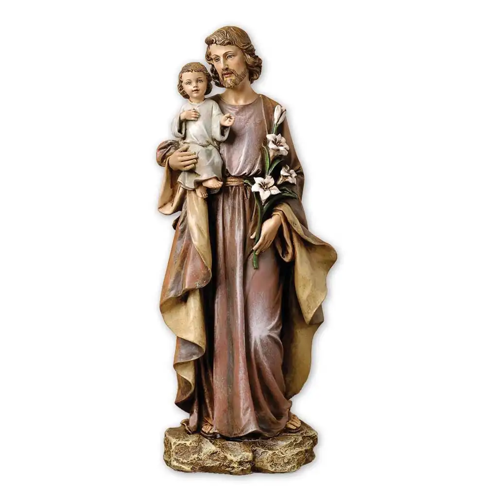 Venta al por mayor de resina de alta calidad de st. joseph estatuilla estatua para la venta