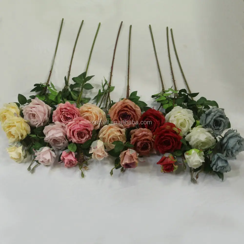 Одностворчатая Свадебная декоративная белая искусственная Шелковая Роза