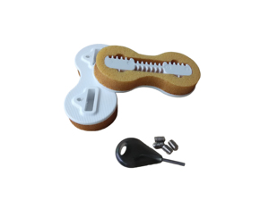 9 độ + 0 độ ván lướt sóng vây hộp nhựa trắng đôi tabs vây cắm - Product Image 5