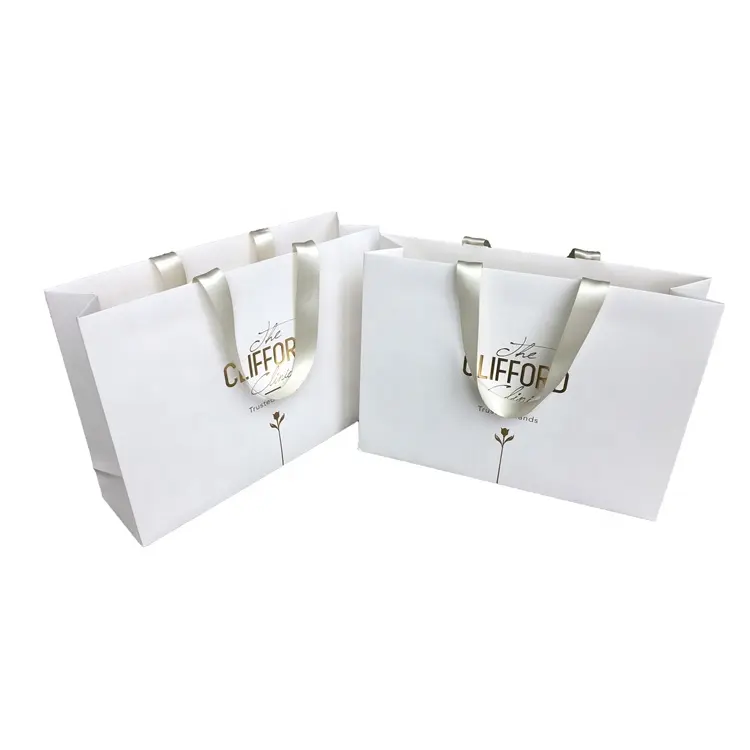 Luxe Sterke Retail Gift Kleding Verpakking Winkelen Carrying Grote Papieren Zakken Met Custom Uw Eigen Logo