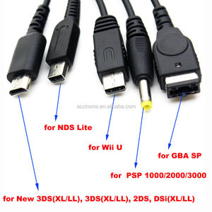 Cable <span class=keywords><strong>de</strong></span> Carga USB 5 en 1 para NDSL <span class=keywords><strong>DS</strong></span> Lite New 3DS <span class=keywords><strong>XL</strong></span> LL 2DS, DSi(<span class=keywords><strong>XL</strong></span>/LL) GBA SP WII U, PSP 1000/2000/3000. Consola <span class=keywords><strong>de</strong></span> Juegos - Product Image 4