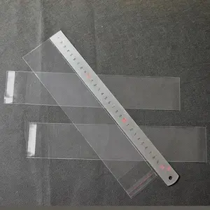 Custom nuovi prodotti stampati poli sacchetti trasparenti opp sacchetto di plastica con foro a farfalla