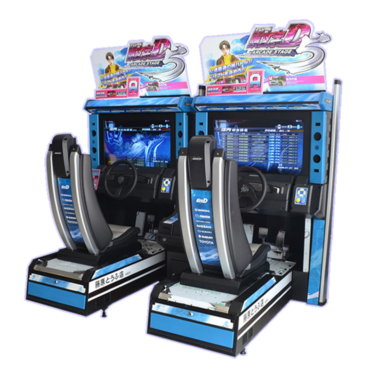 32インチLCD 頭文字D5 アーケードゲーム カーレースシミュレーター
