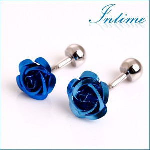 romantico rosa delle donne fiore gemelli collegamento di polsino - Product Image 3