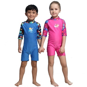 Las niñas pequeñas niños protección UV erupción Chaleco de manga corta de erupción - Product Image 1