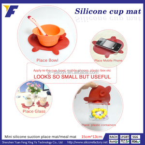 Accesorio personalizado de la cocina Forma del cerdo Redonda Silicón Niño Placemat Bebé de la estera de la tabla para los <span class=keywords><strong>cabrit</strong></span> - Product Image 6