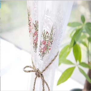 Tela bordada de peonías para niña, tejido fresco y encantador, estilo de casa, la mejor oferta - Product Image 3