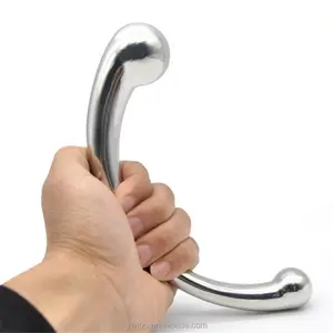 Stainless Steel Curve G Spot Plug Anal Sex Toys ,Fetish Anal Beads