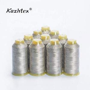Tecnica rivestita conduttiva a bassa resistenza in puro filo d'argento intrecciata 210D/3 - Product Image 1