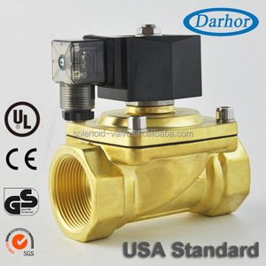 Latón normalmente cerrado/abierto 2 way aire válvula solenoide $ number V CA <span class=keywords><strong>110</strong></span> V 220 V - Product Image 6