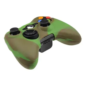 Funda de silicona para mando Popular para x box 360 Slim Green Brown