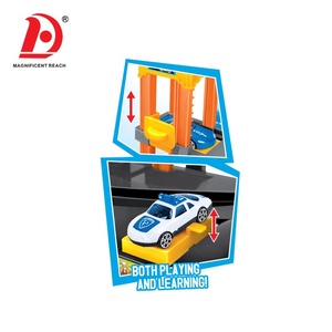HUADA Niños Nuevo Estilo Modelo Juego Set Estacionamiento Coche Juguete Garaje con Cuatro <span class=keywords><strong>Coches</strong></span> de Ruedas Gratis - Product Image 4