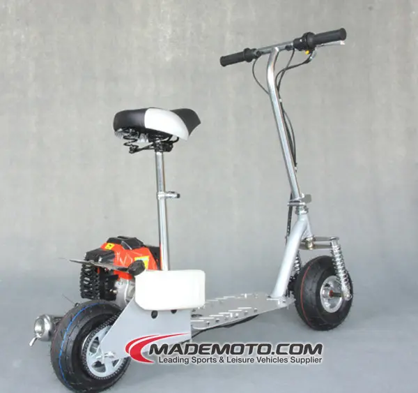 Skuter Mobilitas Tanpa Timbal Bensin 49cc Gas Skuter