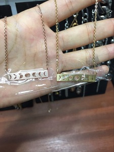 Kalung Batang Liontin Fase Bulan Perhiasan Tiga Dewi Wanita Kalung Emas 18K