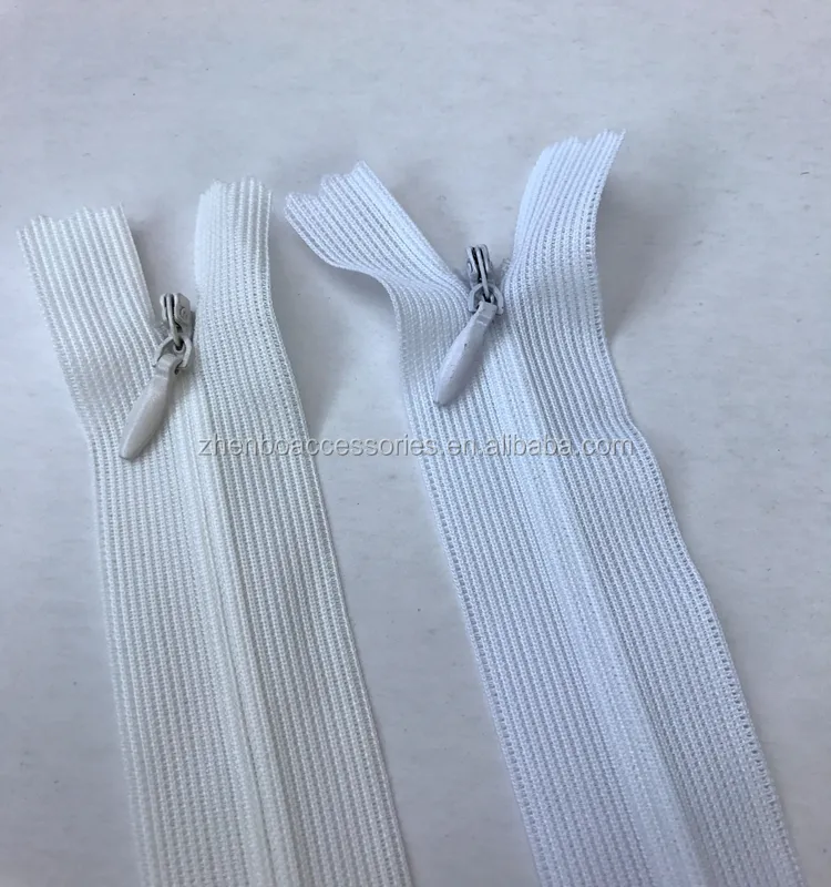 35 Colors Available Yiwu Conceal Invisible Lace Zipper 25cm-60cm For Dress
