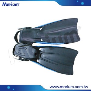Aletas de natación de talón abierto con pala de goma suave para buceo - Product Image 4