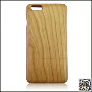 Diseño de encargo de madera caja del teléfono celular para el iphone 6 más, madera cubierta protectora