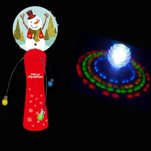 Christmas Novelties Hand-Held LED Light Up Galaxy Spinner Wand With Flashing LED Spinning Lights