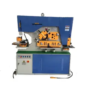 Q35Y Thủy Lực Ironworker Kết Hợp Đấm và Máy Cắt Uốn và Khía Hình Chữ V