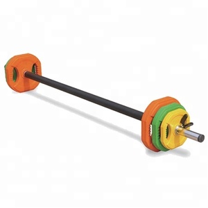 Di alta qualità bilanciere colorato regolabile in gomma di sollevamento pesi pompa Set Fitness corpo bilanciere per la casa palestra attrezzature - Product Image 2
