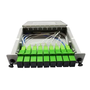 Divisor óptico de fibra PLC, 1x4,1x8,1x16,2x8, 2x16, equipos ópticos de fibra PLC
