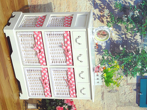 Bàn cạnh giường ngủ đêm đứng rắn gỗ tổ chức nội các phòng ngủ đồ nội thất ngực ngăn kéo wicker lưu trữ giỏ - Product Image 4