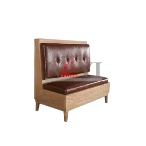 BT007 Modern Furniture Leather Restaurant Seating High Back Booth Sofa For Restaurant Modern