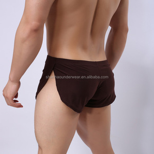 Caleçons boxers pour hommes, taille mi-haute, respirants, en maille, mélange de nylon et élasthanne, confortables pour la nuit - Product Image 4