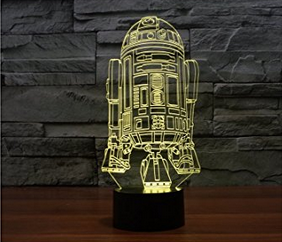 Interesante y de moda estrellas de cine RGB 3D luz de noche decorativos - Product Image 2