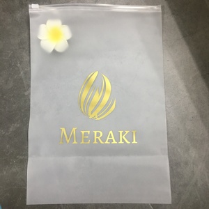 Bán Buôn Tùy Chỉnh Logo Frosted Túi Nhựa Quần Áo <span class=keywords><strong>Zip</strong></span> Khóa Tự Niêm Phong Túi Bao Bì Quần Áo Frosted Zipper Túi In Logo - Product Image 4