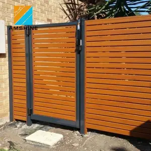 A buon mercato prefabbricata giardino slat pannelli di recinzione