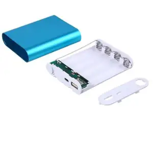 USB 5V 1.2A Power Bank Case Kit 4X18650 Cargador de batería DIY Box para teléfono móvil Sin batería