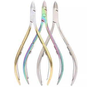 Toelettatura in acciaio inox titanio Pedicure cuticola <span class=keywords><strong>incarnita</strong></span> pelle morta pinze pinze - Product Image 2