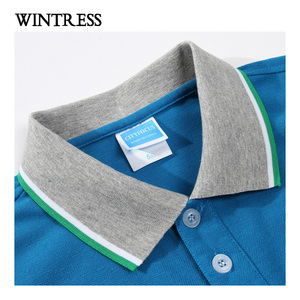 Camicia Polo Personalizzata in Seta <span class=keywords><strong>Blu</strong></span> Reale per Uomo, Promozione all'Ingrosso, T-shirt Polo in Cotone Neutra, Polo di Design Economiche - Product Image 5