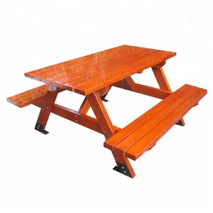 Offre Spéciale extérieur en bois table de pique-nique et banc
