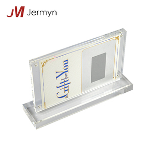Benutzerdefinierte Klaren Acryl Zähler Werbegeschenk Kunststoffvisitenkartenhalter-ausstellungsstand - Product Image 1