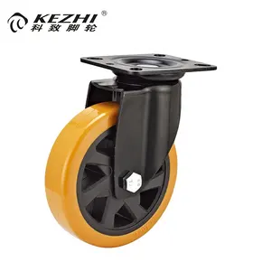 Best quality Medium Heavy Duty Top Plate Swivel Bracket universal pu castor wheel arches caster