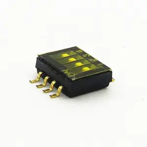 Dip-411 Black Toggle Digital Patch Slide Type Straight 4 posizioni Smd Dip Jack