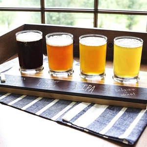 Tablero de vuelo de degustación de cerveza artesanal de madera para copas de vino para Beverwyck Big Sky Billy Beer Black Warrior Blue Point Boundary Bay - Product Image 4