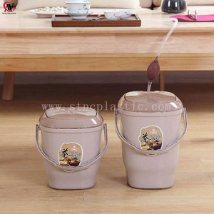 Cubo de Plástico con Filtro para Residuos de Té y Asa, <span class=keywords><strong>1</strong></span> Juego de Coladores de Hojas de Té para Uso en el Hogar y la Oficina - Product Image 3