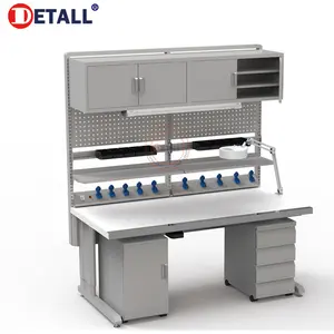 standard cabinet esd workbench for garage Antistatic mobile factory workstation design with adjustable and fixable model